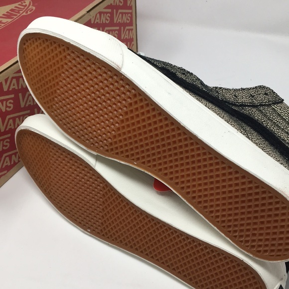 VANS SK8 hi slim zip Gold Black Hip Shoes 8.5 10 - Picture 5 of 5